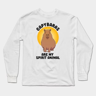 Capybaras are my spirit animal Long Sleeve T-Shirt